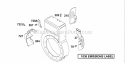 Blower Housing Diagram and Parts List for  Briggs and Stratton Engine